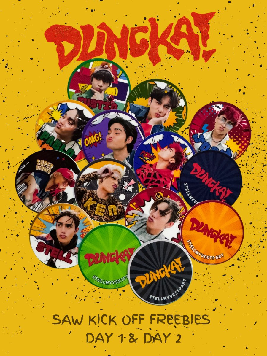 Stellmyvestpart's tweet photo. Sino Pamato nyo??

✨FREEBIE ADDED✨

DUNGKA POGS

📆: May 31 &amp; June 1
📍TBA on DDay 

Same Mechanics to other freebies to claim (1 Pogs : 1 Person only)🥰

 ▪︎ Very Limited Qty

See You on DDay, A’tin!!
@SB19Official #SB19 #SaWWorldTourKickoff
#SaWWorldTourKickoffFreebies https://t.co/9TEJqRsNWX