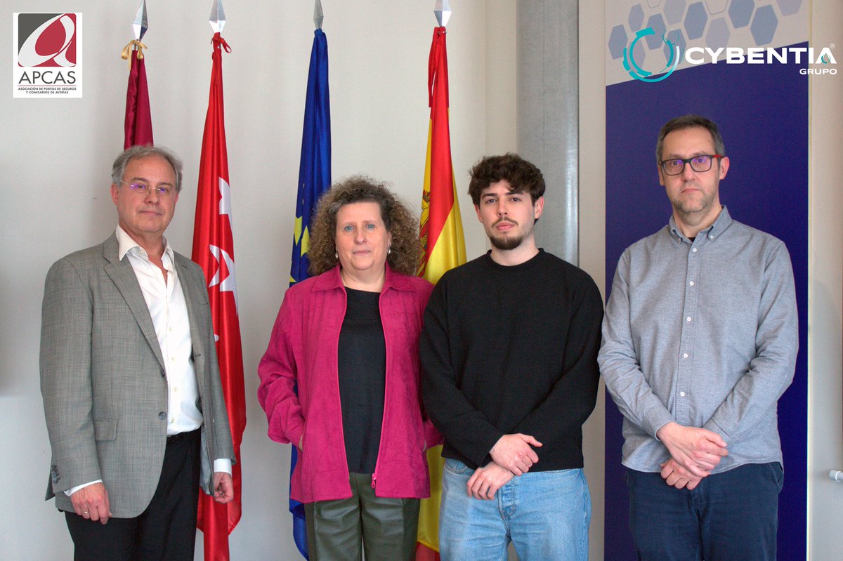 Carlos Alonso, Director Gerente de <a href="/APCAS_Asoc/">APCAS</a> y Silvia Vallejo, Responsable de la administración del #CEAPS han visitado la sede de @GrupoCYBENTIA  #Madrid para establecer las bases que permitan el desarrollo de actividades conjuntas dentro del ámbito de la #CyberMovilidad.