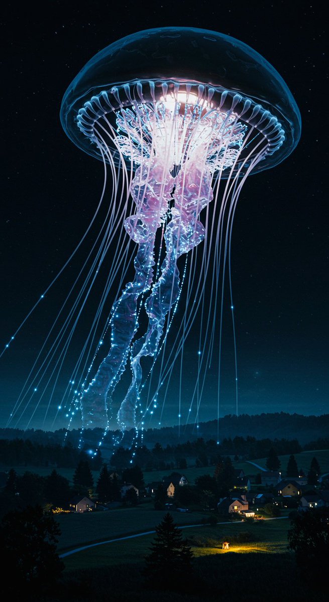 cipher_vortex's tweet photo. QT your Jellyfish Monster
#BiomechanicalJellyfish #AlienLifeform #CyberpunkOrganism #scifiart #GlassAndLightDesign #AIart #AIアート https://t.co/YBw4t1OpM3