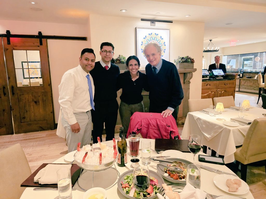 Raad Chowdhury, MD, FASN (@rc_oncneph) on Twitter photo Amazing dinner with Dr. Bonventre at Bistro Du Midi as we welcome <a href="/AbdullahJalalMD/">Abdullah Jalal</a> from <a href="/MayoClinicNeph/">Mayo Clinic Nephrology</a> <a href="/WashUNephrology/">WashU Nephrology</a> to our Onconephrology crew <a href="/BWHKidney/">The Brigham Nephrology <a href="/harvardmed/">Harvard Medical School</a></a> @harvardmed
We are all probably soaking wet from the rain.
<a href="/ShrutiGkidney/">Shruti Gupta</a>
<a href="/onconephsociety/">American Society of Onconephrology</a> Amazing dinner with Dr. Bonventre at Bistro Du Midi as we welcome <a href="/AbdullahJalalMD/">Abdullah Jalal</a> from <a href="/MayoClinicNeph/">Mayo Clinic Nephrology</a> <a href="/WashUNephrology/">WashU Nephrology</a> to our Onconephrology crew <a href="/BWHKidney/">The Brigham Nephrology <a href="/harvardmed/">Harvard Medical School</a></a> @harvardmed
We are all probably soaking wet from the rain.
<a href="/ShrutiGkidney/">Shruti Gupta</a>
<a href="/onconephsociety/">American Society of Onconephrology</a>