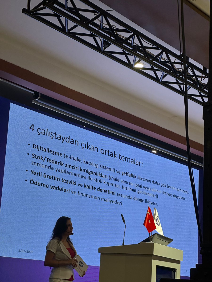 Tıbbi Cihaz Yönetişim Zirvesi’nin son günü, DMO Strateji Geliştirme Daire Başkanı Yücel Efe’nin gerçekleştirilen çalıştaylara ilişkin değerlendirme ve çıktıları paylaştığı sunumla başladı.

Tıbbi cihaz sektörüne yön veren kamu ,özel sektör, STK yöneticileri  ve akademik