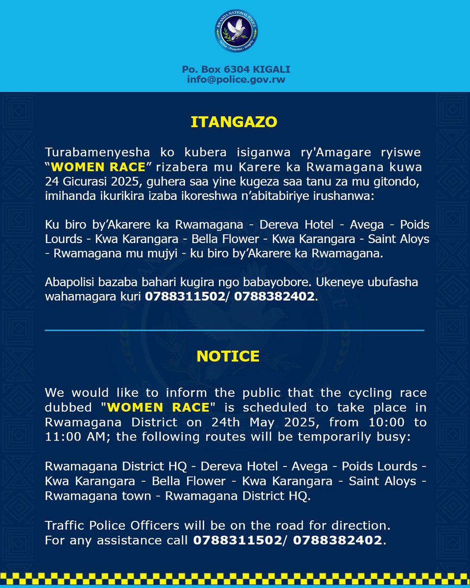 Rwanda National Police (@rwandapolice) on Twitter photo 