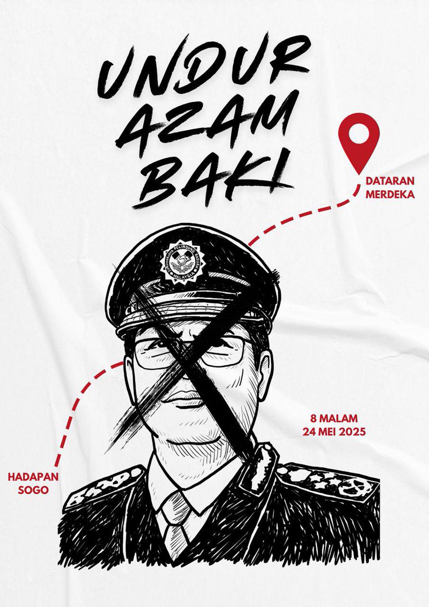 iamgandipan's tweet photo. Jom turun esok, 8pm di hadapan SOGO! ✊🏾

#UndurAzamBaki https://t.co/5hjNjqDYtZ