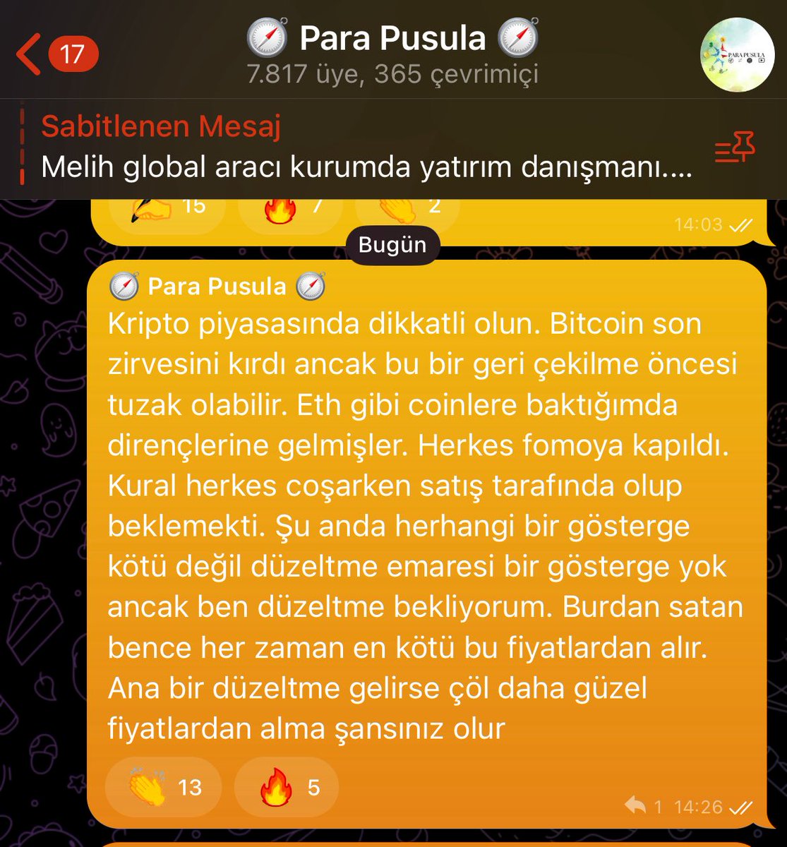 ParaPusula1's tweet photo. Saat 14.26 #Bitcoin 111.000 dolar üzerinde , #Etherium 2.700 dolar. #Kripto gibi piyasalarda yine her zamanki gibi elimize su döken yok. Ne zaman ralli başlayacak, ne zaman düzeltme gelecek ilk sinyali Para Pusula grubunu takip edenler aldı.

#Eth #Btc #xrp #kripto #Crypto #Borsa #bist #BIST30 #bist100
