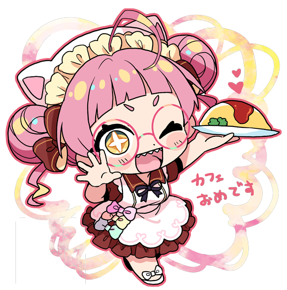 「#きききアート ファンアートRTA完走 カフェ開催おめでとうございます! ご本人」|影虎 葵のイラスト