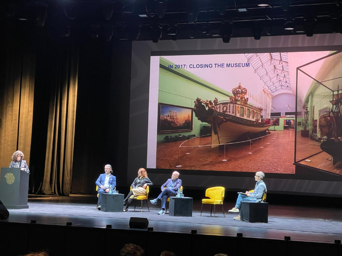 letnomuseu's tweet photo. 🗣️ Este matí, Joan Seguí, director de #LETNO, a més de ser jurat dels premis enguany, ha participat en la xarrada parlant del paper dels museus a la unió de les comunitats. Una activitat dins del programa de conferències de #EMYA 🟨

@museum_forum
https://t.co/bpfpsUwcyZ https://t.co/jEHL1F8cL6