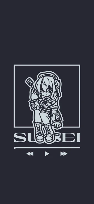 フォローありがとう!
というわけでスマホ壁紙の単色版も作りました 