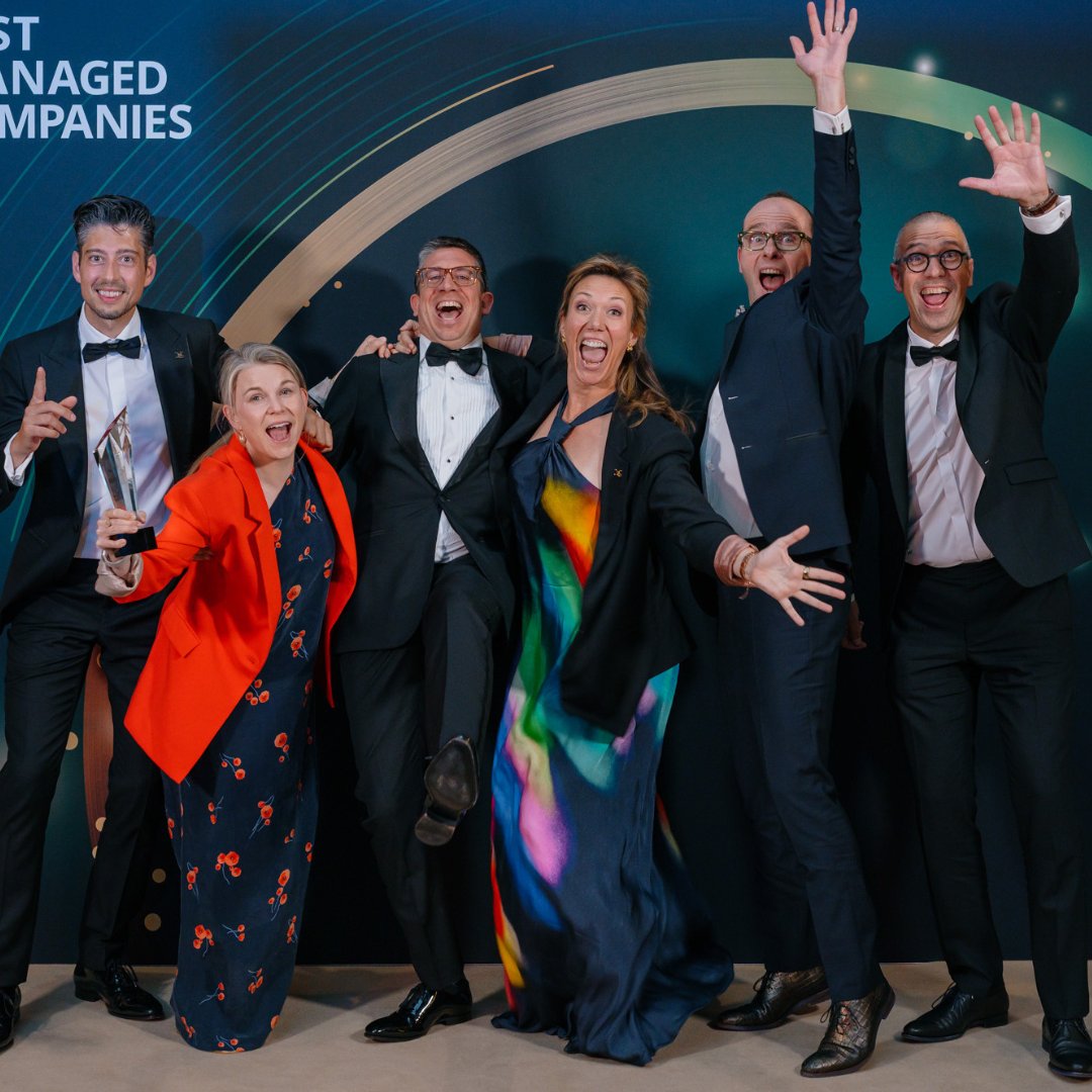 QbDGroup's tweet photo. We’re very proud to share that QbD Group has once again been recognized as one of Belgium’s #BestManaged Companies, earning the Gold Label for the second consecutive year. ✨

🔗 Read the full press release: https://t.co/Koau20voI2 https://t.co/RnkSPu55LI