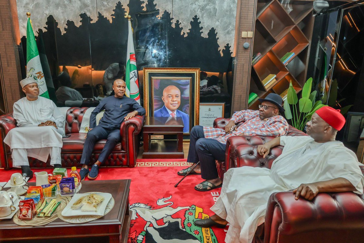 I’m currently in Enugu State with His Excellency, Governor Peter Mbah, as well as Senators Seriake Dickson and Ibrahim Dankwambo, both members of the PDP Strategy and Way Forward Committee.

We’re here to have the necessary conversations—frank, focused, and long overdue—as we