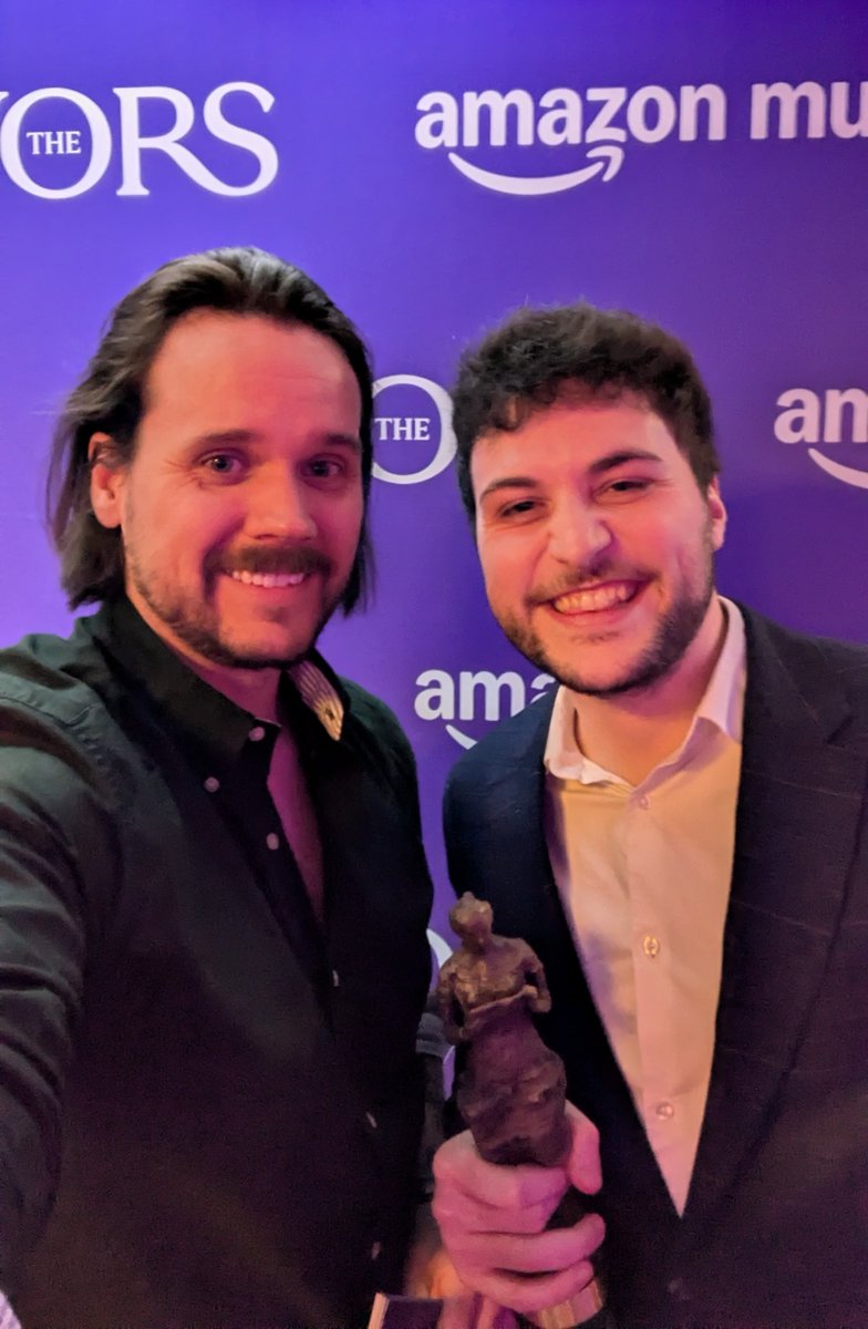 kylewbanks's tweet image. Still can’t believe it, massive congrats to John Konsolakis for winning Best Video Game Soundtrack at The Ivors!
Celebrating his work on such a grand stage, with so many prolific artists, was really special and I continue to be blown away by the places this game has taken us.