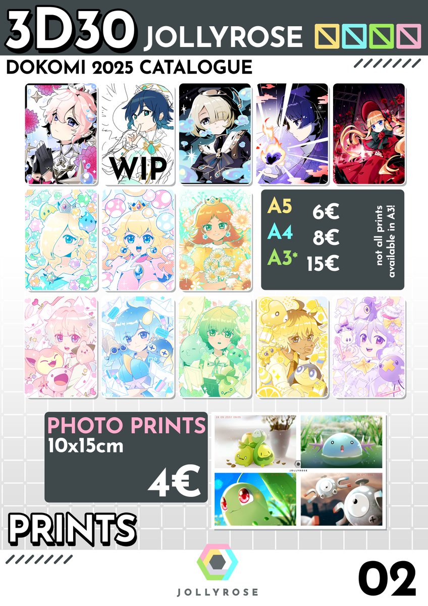 Here's my very long thread of my catalogue for DOKOMI 2025!
✨Visit me at the artist alley, booth 3D30! ✨
❗Catalogue is also available as PDF via the QR code or linked in my bio (first link in my wonderlink) ❗
[PRINTS]
#ArtistsOfDokomi2025