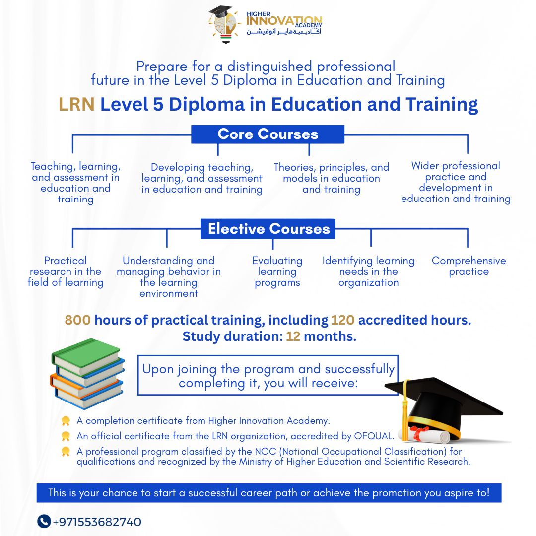 hiacademyae's tweet photo. The Level 5 Diploma in Education &amp; Training presented by #Higher_Innovation_Academy is your global gateway
✔️ KHDA, NQC, OFQUAL (UK), LRN
✔️ 1 academic year blended program
✔️ 120 certified credits
📩 DM “TEACH”
🔗 https://t.co/4K2Jzo7hGO
#KHDA #TeacherTraining #BlendedLearning https://t.co/0ywTUg1DYu