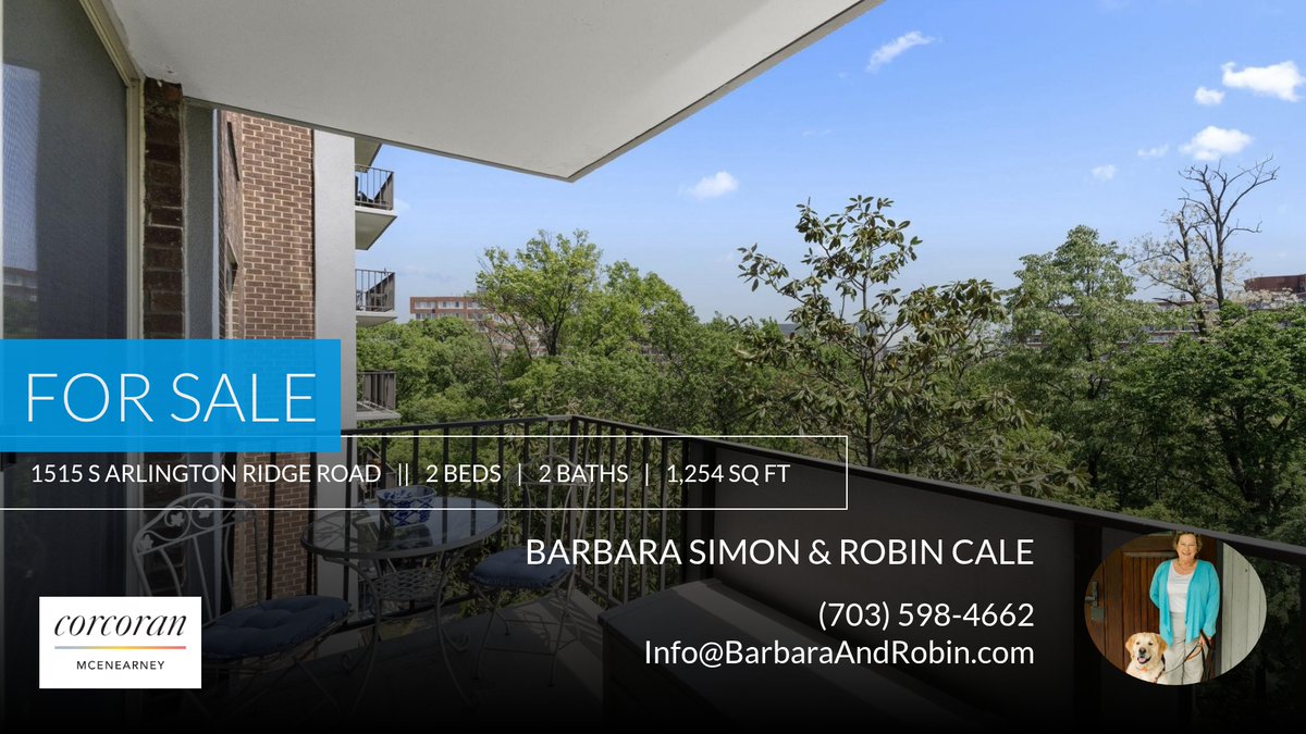 You'll be wowed by the sheer space in this open concept, sun-filled 2-bedroom, 2-bath home.   Walk to Pentagon City.

Barbara Simon &amp;
Robin Cale my.matterport.com/show/?m=vvJoQv…