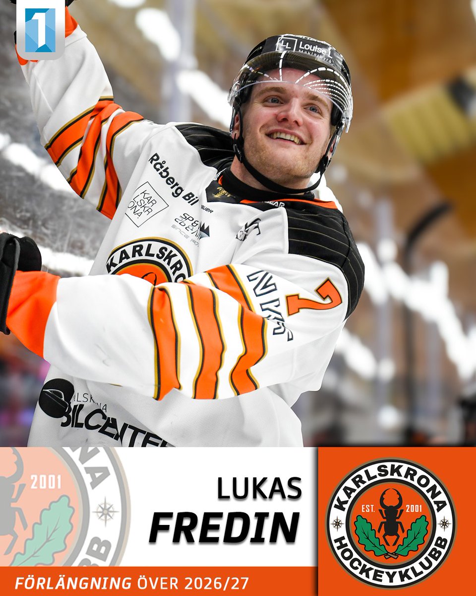 Hockeyettan_'s tweet photo. Han blev allvarligt knäskadad i januari och fick avbryta säsongen.

Men till hösten hoppas både Karlskrona och Lukas Fredin på en comeback.

Den 26-årige backen, som var mycket stabil innan skadan, har sajnat på för två säsonger med moderklubben.

📸: Hampus Norrström https://t.co/SJbtQGN1QZ