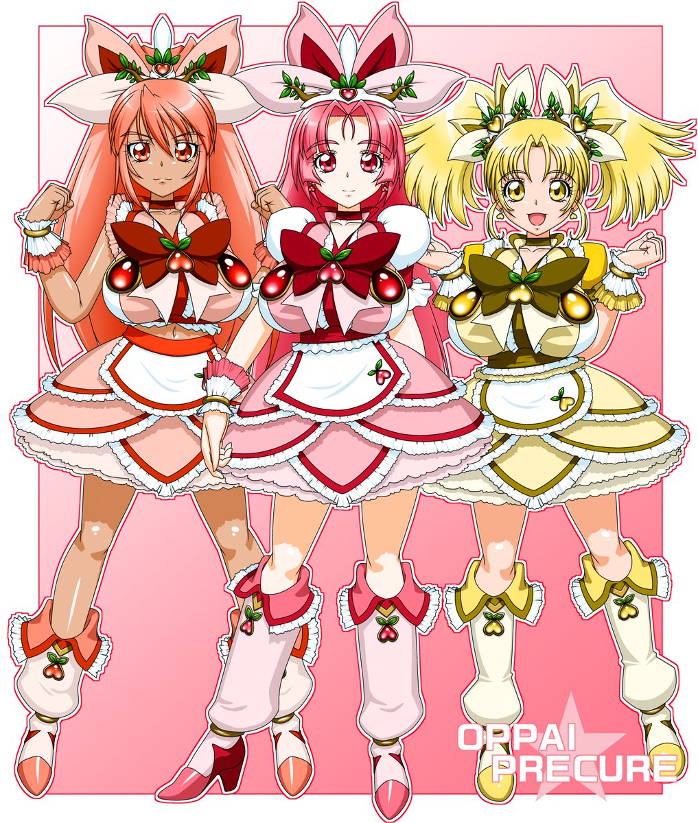 オリキュア4隊
オイナリさん、テンジンさん、オッパイさん、ライトメタルさん(ライトメタルさんだけ線画止まり・・・) 