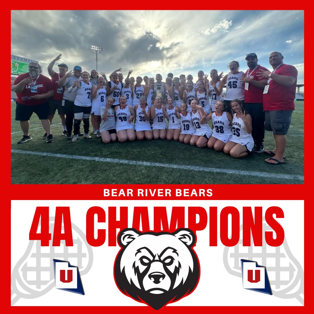 🥍💪 The Bears brought the heat! Huge shoutout to Bear River High School for capturing the 4A Girls Lacrosse State Title. A championship win to remember! 🏆🔥