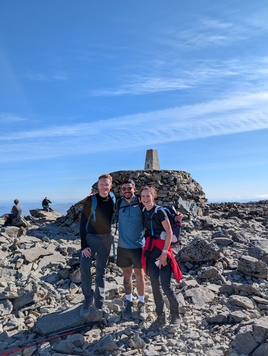 DavidTLowbridge's tweet image. One mountain done. Onto the next one. #ThreePeaksChallenge @MatrixAcademyT 

✅ Ben Nevis
⛰️ Scafell Pike
🗻 Snowdon