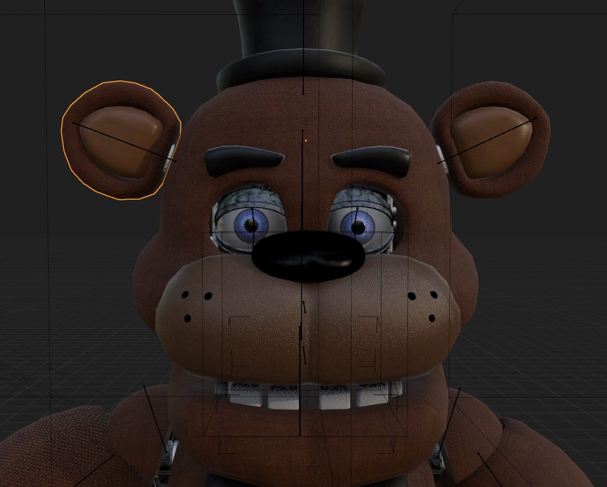 xsfmAz's tweet image. Freddy rextexture 

#FNAF #retexture #blender