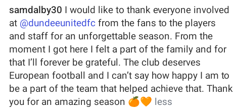 WrexhamFan3's tweet image. Definitely sounds like goodbye today from Sam Dalby to @dundeeunitedfc. Highly successful loan for both sides. Dalbs was given the minutes and support needed to show his abilities, and DU have achieved European football. Look forward to hearing his next step. #WxmAFC
