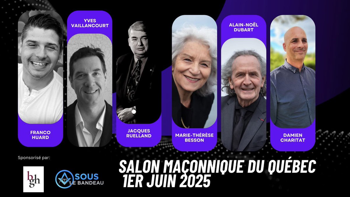KenleyTalmer's tweet photo. Je serai présent au Salon Maçonnique du Québec, le 1er juin prochain au Centre Saint-Pierre à Montréal, avec mon livre « Avant d’atteindre ma destination finale ».

🎟️ Réservez vos billets dès maintenant sur : https://t.co/Z93rfQZiBr https://t.co/KW2hBWkLhB