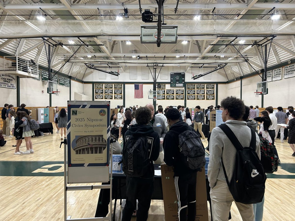 Today is the Civics Symposium and set up is underway.  Join us this morning from 8:30am-10:30am where the junior class will present their student-led civics projects and posters. Parents and community members are invited to attend but must have a drivers license to sign in.
