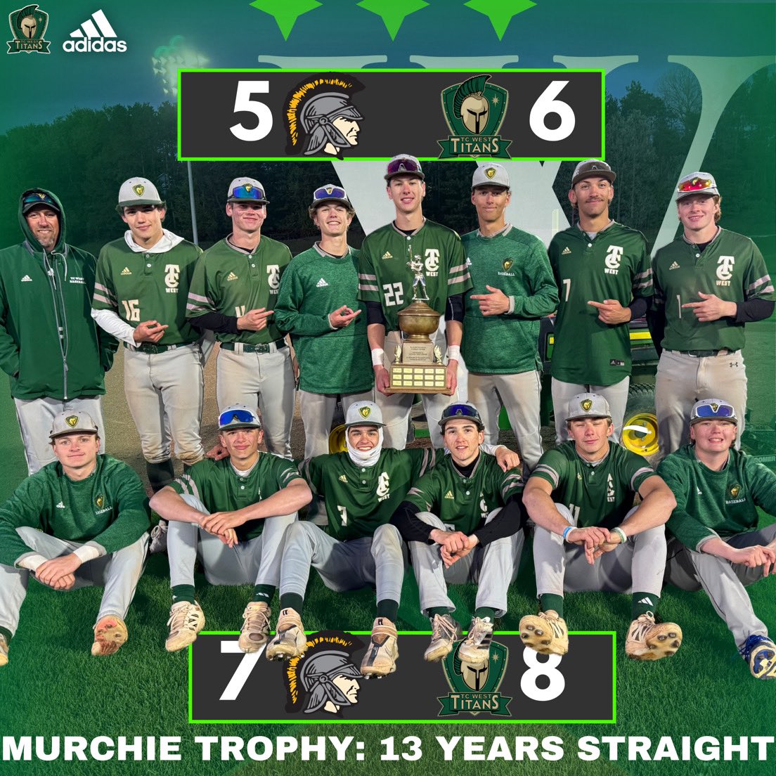 Traverse City West Baseball (@tcwbaseball) on Twitter photo What a night for Titan Baseball as they sweep the doubleheader against the Trojans & bring home the Murchie Trophy! Back-to-back wins, relentless hustle, and championship energy all around. 🏆#tcwshbaseball #TitanPride #BeatCentral
<a href="/CoachWagner31/">Coach Wagner</a>
<a href="/TCWSHTitans/">Traverse City West Senior High School</a>
<a href="/tcwestathletics/">Traverse City West Athletics</a> What a night for Titan Baseball as they sweep the doubleheader against the Trojans & bring home the Murchie Trophy! Back-to-back wins, relentless hustle, and championship energy all around. 🏆#tcwshbaseball #TitanPride #BeatCentral
<a href="/CoachWagner31/">Coach Wagner</a>
<a href="/TCWSHTitans/">Traverse City West Senior High School</a>
<a href="/tcwestathletics/">Traverse City West Athletics</a>