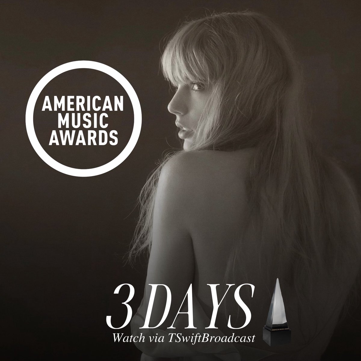 TSwiftBroadcast's tweet photo. Keep the votes coming! 3 DAYS more… #AMAs 

Vote for Taylor and TTPD here: https://t.co/t8E3VIFfAm https://t.co/bmYmZ33OEN
