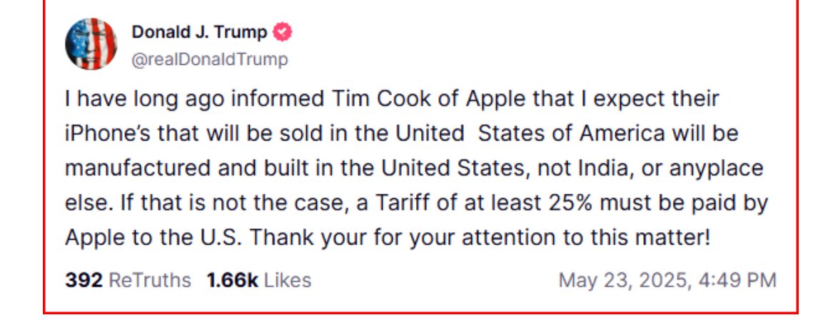 alhernandez76's tweet photo. This sounds so much like a kid who can’t get there way. It’s virtually impossible to move full production to USA. I’m not paying 3k for an iPhone and no else is. https://t.co/srqZ2hzX8I