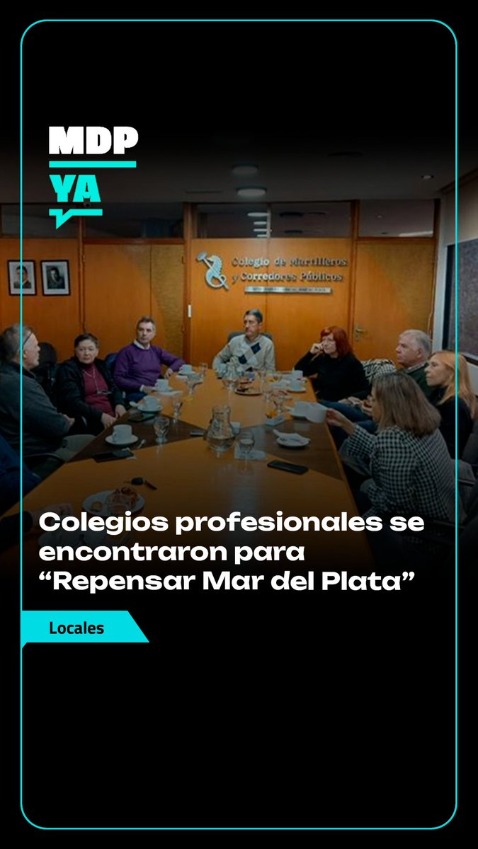 Desde su comienzo Repensar #MardelPlata se concibió como una plataforma plural que conciba acuerdos que permitan llegar a un plan estratégico y consensuado para el crecimiento de la ciudad.

<a href="/MartillerosMDP/">Martilleros MDP</a> 

LA NOTA 👇🏼
mdpya.com.ar/colegios-profe…