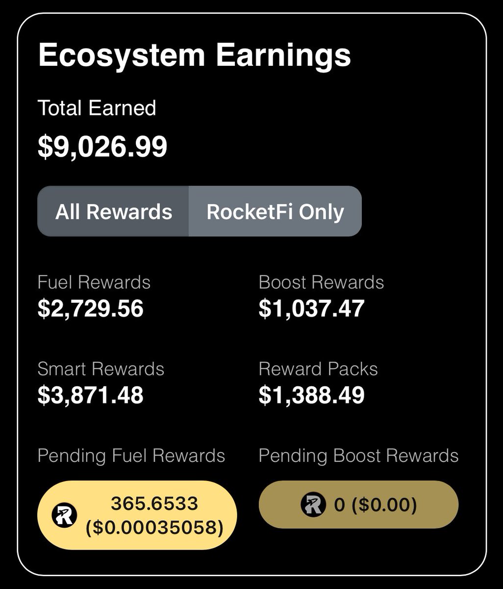 Hold RocketFi, earn more Crypto

Yes its simply that simple