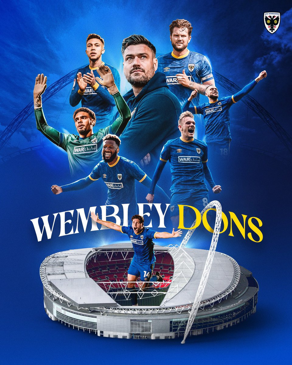 MisterGLS's tweet photo. Parents/carers - looking for something to do with the kids this #BankHoliday? 

Tickets from just £10 for a trip to Wembley (aka #Wombley) to follow the Dons of AFC Wimbledon this Monday. Plenty of space, parking at the venue for around £25 too! 

https://t.co/Zm15sbB13v https://t.co/lJtJ9NvaPM