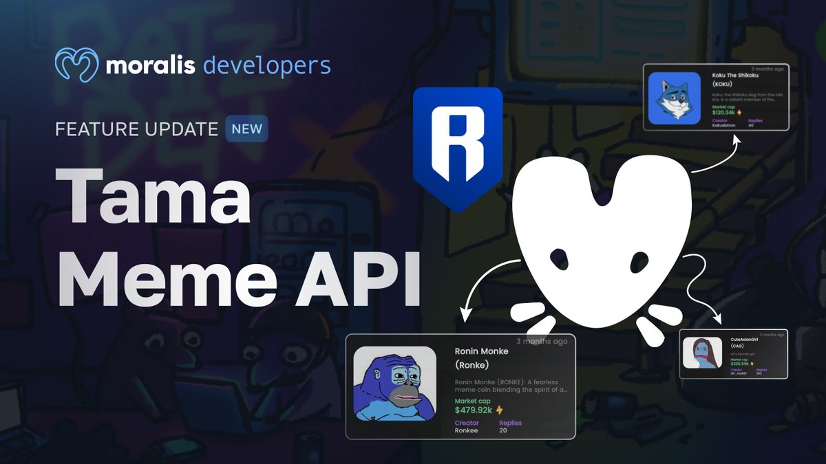 🚢 Just Shipped: Get Tokens by Exchange API!

We’ve just launched this feature - now live with support for <a href="/tamadotmeme/">Tama Mart</a> on <a href="/Ronin_Network/">Ronin</a> 🚀

You can now easily fetch:
- Newly launched tokens
- Bonding tokens
- Graduated tokens
- Bonding status for any token

All in a single API