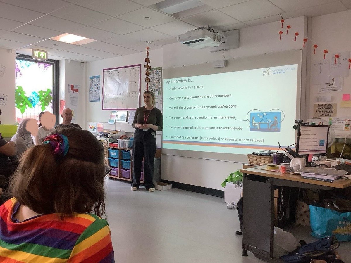 Victoria School (@victoria_school) on Twitter photo 14-19 learners in Quest benefited from an interview skills workshop with Ciara from <a href="/NHSEChoicesColl/">NHS England Choices College</a> 🙌😁
They considered how to prepare for an interview and were able to practice their skills 👍
#careers #employability #interviews #education #SEND #gatsby 14-19 learners in Quest benefited from an interview skills workshop with Ciara from <a href="/NHSEChoicesColl/">NHS England Choices College</a> 🙌😁
They considered how to prepare for an interview and were able to practice their skills 👍
#careers #employability #interviews #education #SEND #gatsby