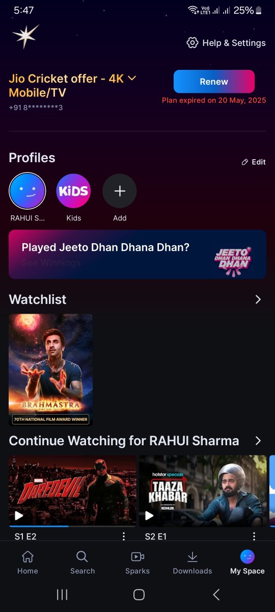 rahul_shrma03's tweet photo. @JioCare I have received the massage of Activation but its still not showing any subscription in my account  you can see tha attached https://t.co/ZN4vaF2mAb
