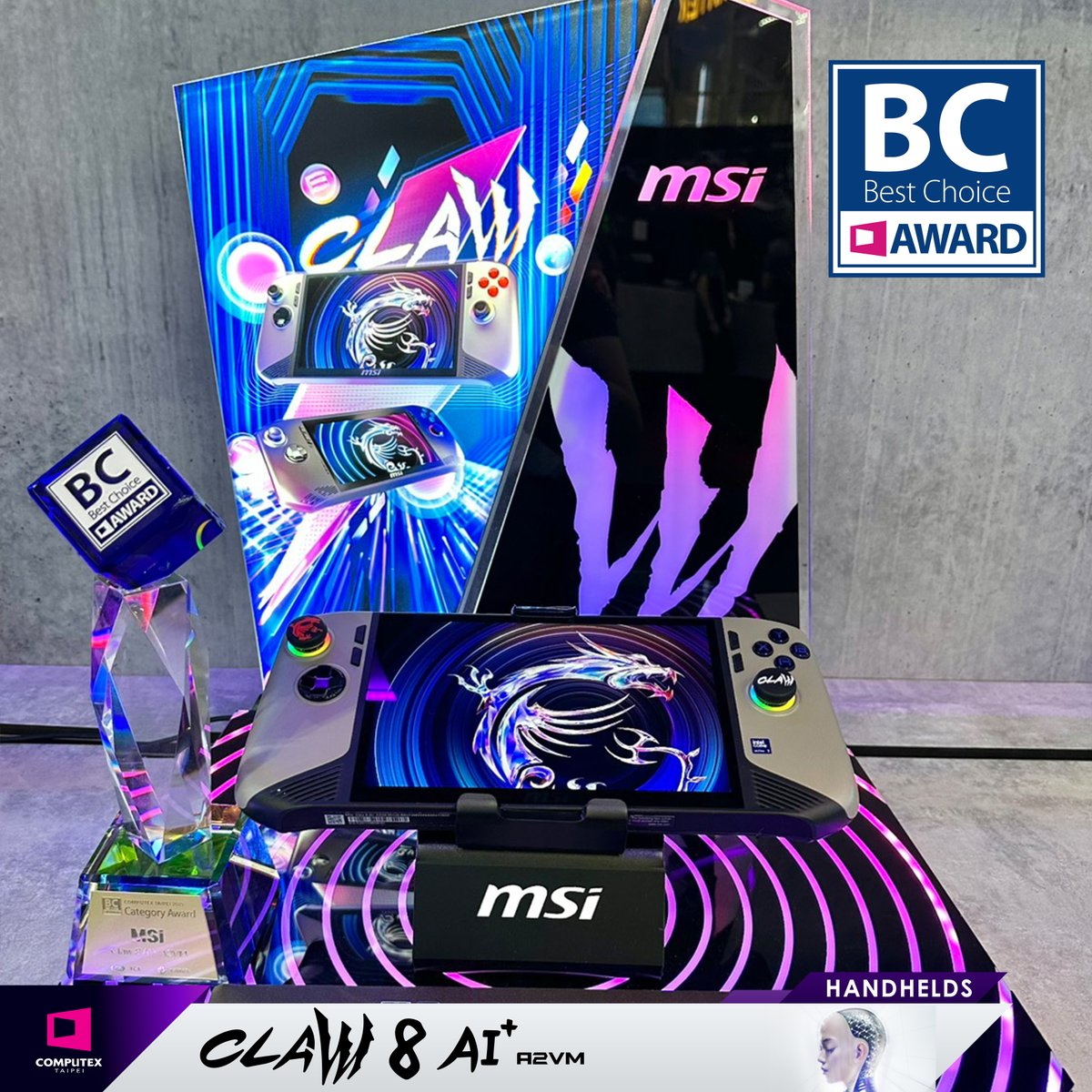 🎉 COMPUTEX 2025'te Best Choice Awards kazandığımızı duyurmaktan büyük onur duyuyoruz!

🏆 MSI Titan 18 HX Dragon Edition – Norse Myth
🏆 Prestige 13 AI+ – Ukiyo-e Edition
🏆 Claw 8 AI+
Gurur duyuyoruz! 💪
#MSI #Computex2025 #BestChoiceAward #Gaming #Innovation