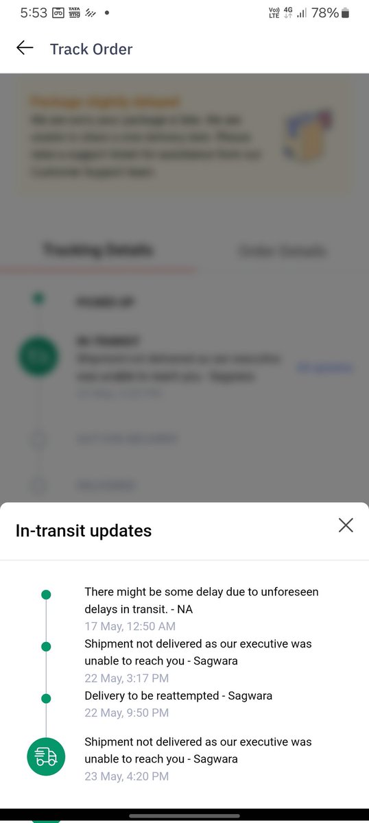 himankshah_'s tweet photo. @delhivery @help_delhivery  why your agent is not delivered my pack2. My parcel is delayed from 7 days and also they update wrong information on app today app show me that ''they are trying to reach out me '' but here i am not getting any call from you. help me...[1] https://t.co/WjKjD3Lc1p