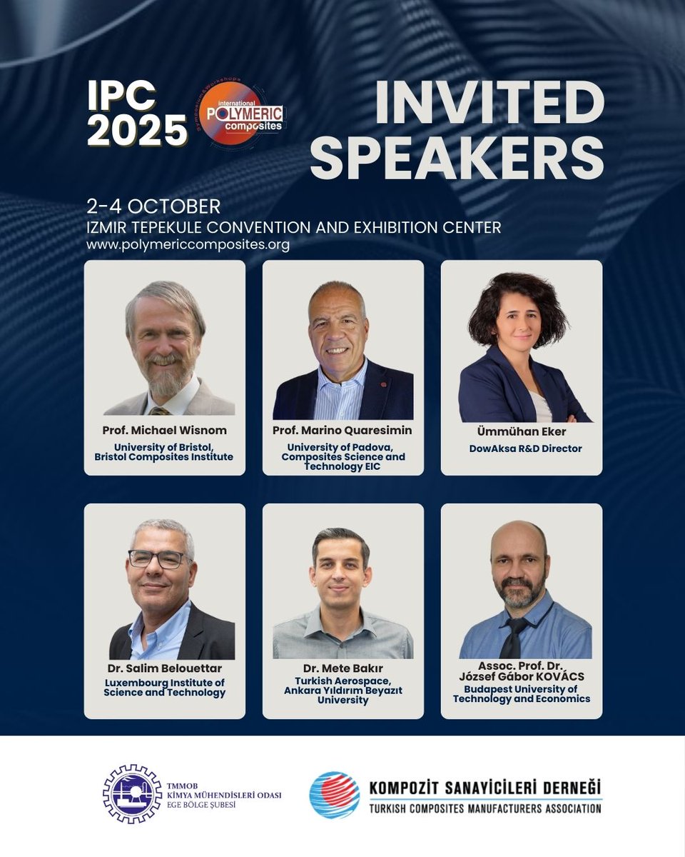 ipc2025's tweet photo. Join us at #IPC2025 to explore breakthroughs in polymeric composites, sustainable innovation, and advanced manufacturing. Leading experts will inspire the future of materials science and engineering excellence.

#CompositeMaterials #Innovation #Sustainability https://t.co/NDZsowPXON