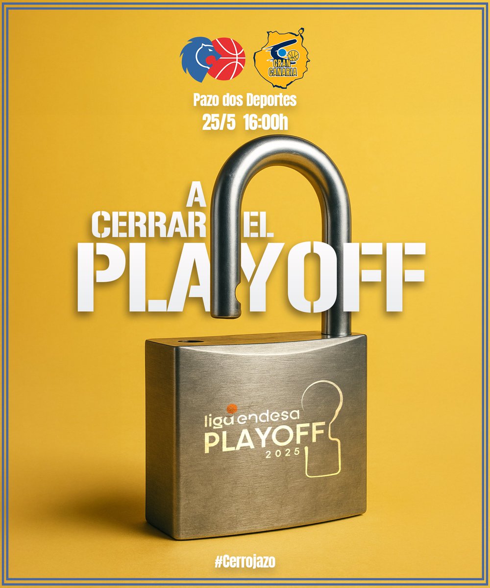 #Cerrojazo. Toca cerrar el Playoff con la visita a Lugo. Un solo objetivo en mente, conscientes de la dificultad 🔓🔐