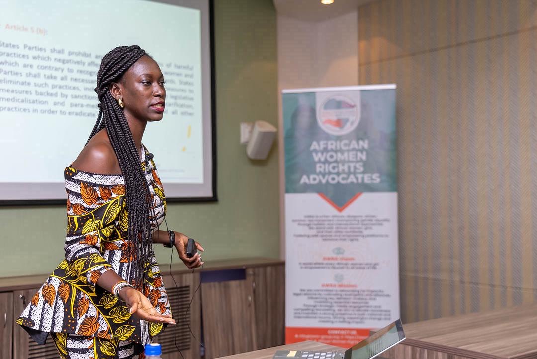 AWRA_org's tweet image. While presenting on Legal and Human Rights Frameworks. @awagaiesq reminded participants that FGM can still be prosecuted even if national laws fail, as The Gambia is a signatory to multiple regional and international treaties that uphold the rights of women and girls.