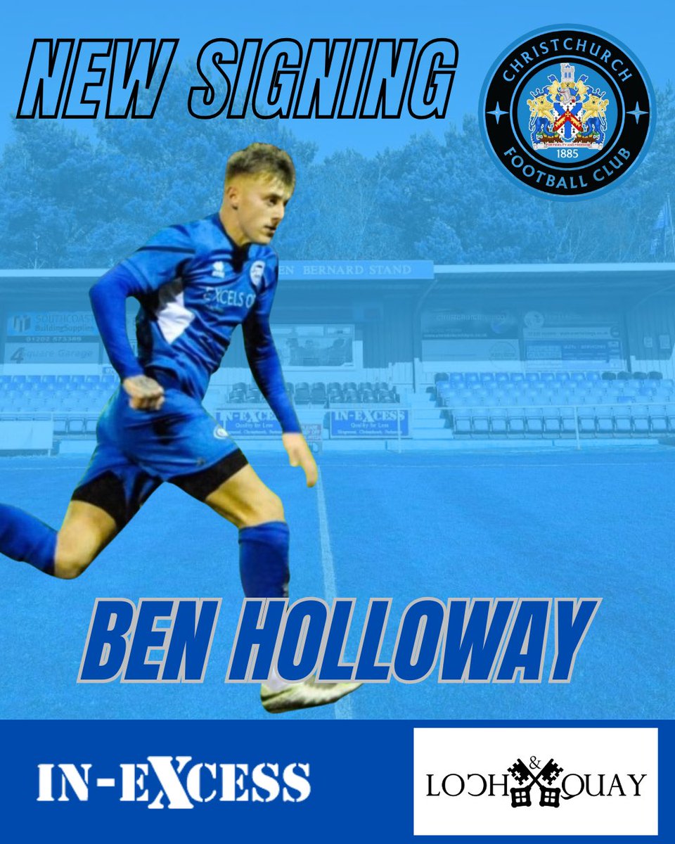 ChristchurchFC_'s tweet photo. *** NEW SIGNING ***

Another new signing we are delighted to welcome to our club :

Ben Holloway.

We are all looking forward to seeing you in Christchurch colours this season Ben.

#UpTheChurch https://t.co/iinPebnXvg