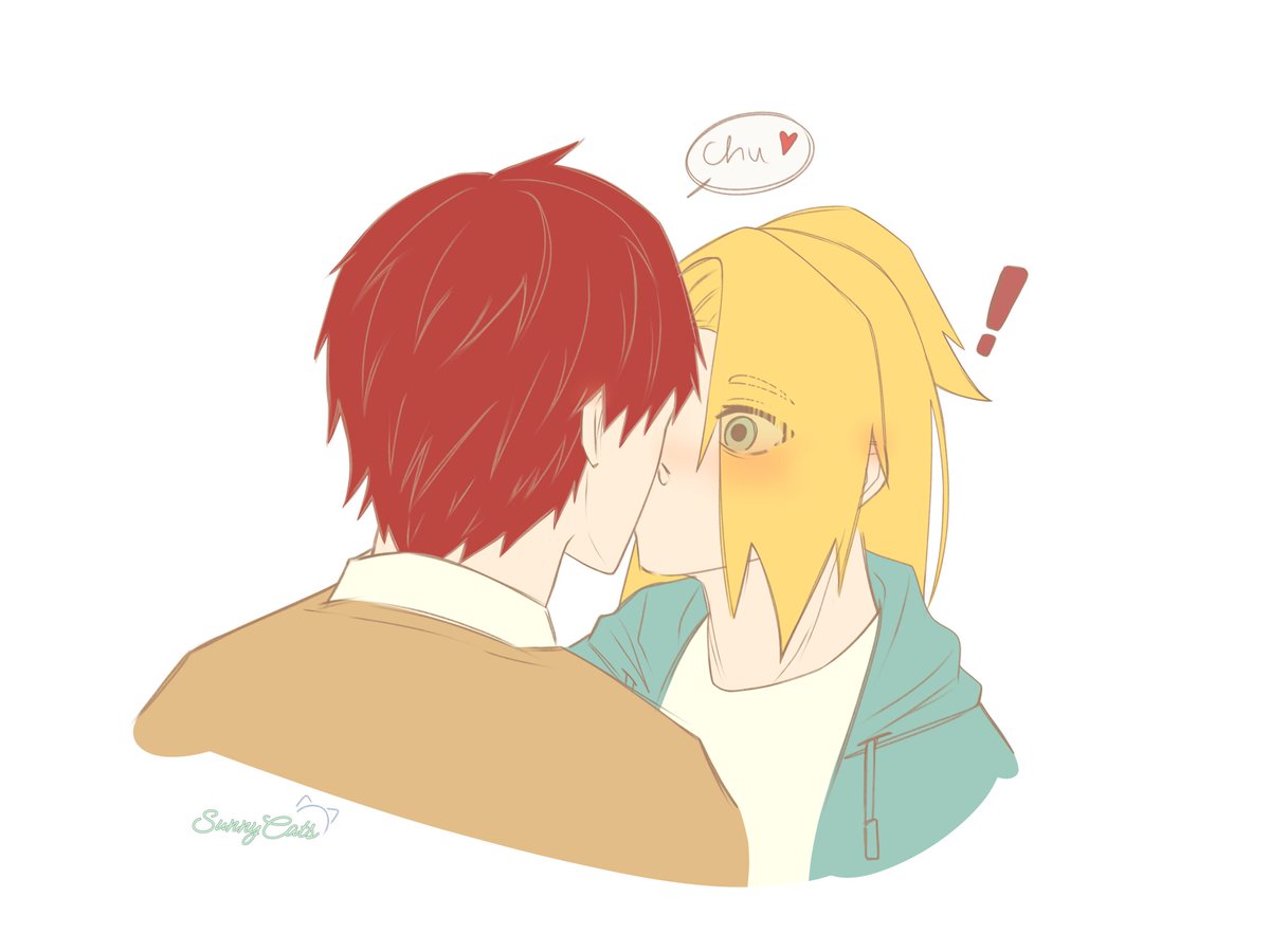 SunnyCats0505's tweet photo. Kiss Day💋 #Sasodei  #サソデイ https://t.co/lyBgZ0foCS