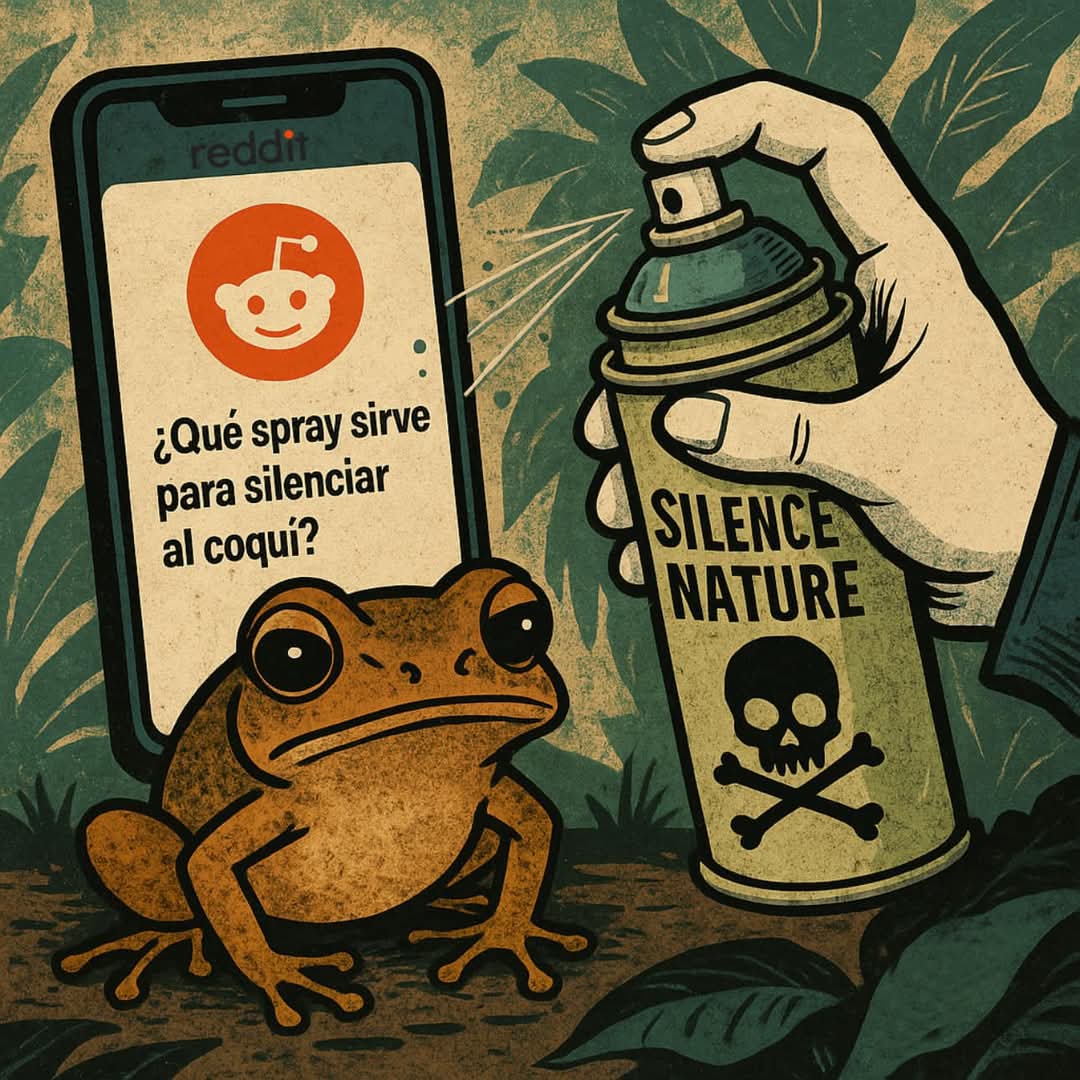 dulcinea_linda's tweet photo. Un turista en Reddit pregunta por el insecticida que se le echa al coquí porque le molesta su "ruido". Que arranque pa'l k-rajo. El que molesta aquí es él sino q compre tapones para los oídos. HQJ 🤬 https://t.co/EkZ7pURzBC