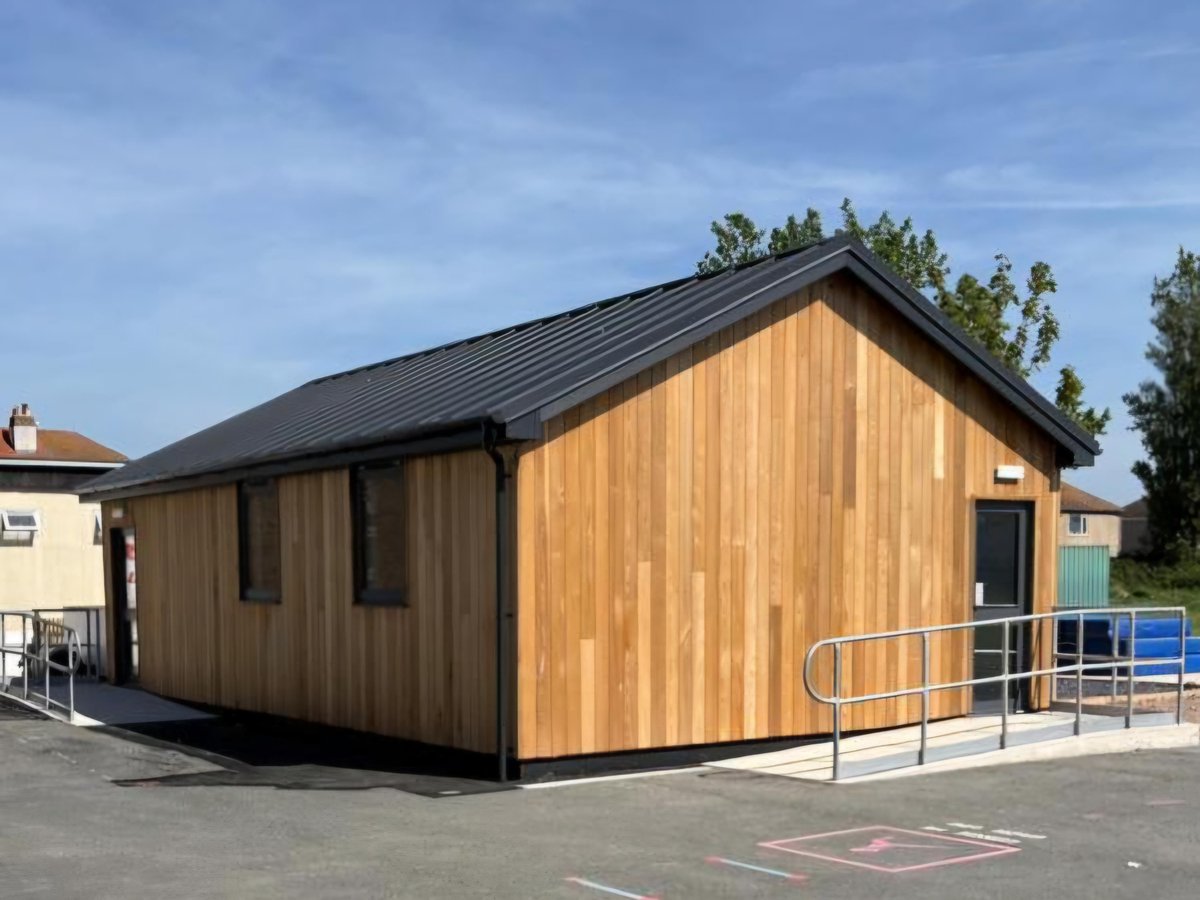 DaviesBros's tweet photo. Davies Brothers complete New Classroom, Kitchen and WC, at Ysgol Bryn Hedydd, Rhyl for Denbighshire County Council https://t.co/n2KPEQqpI2