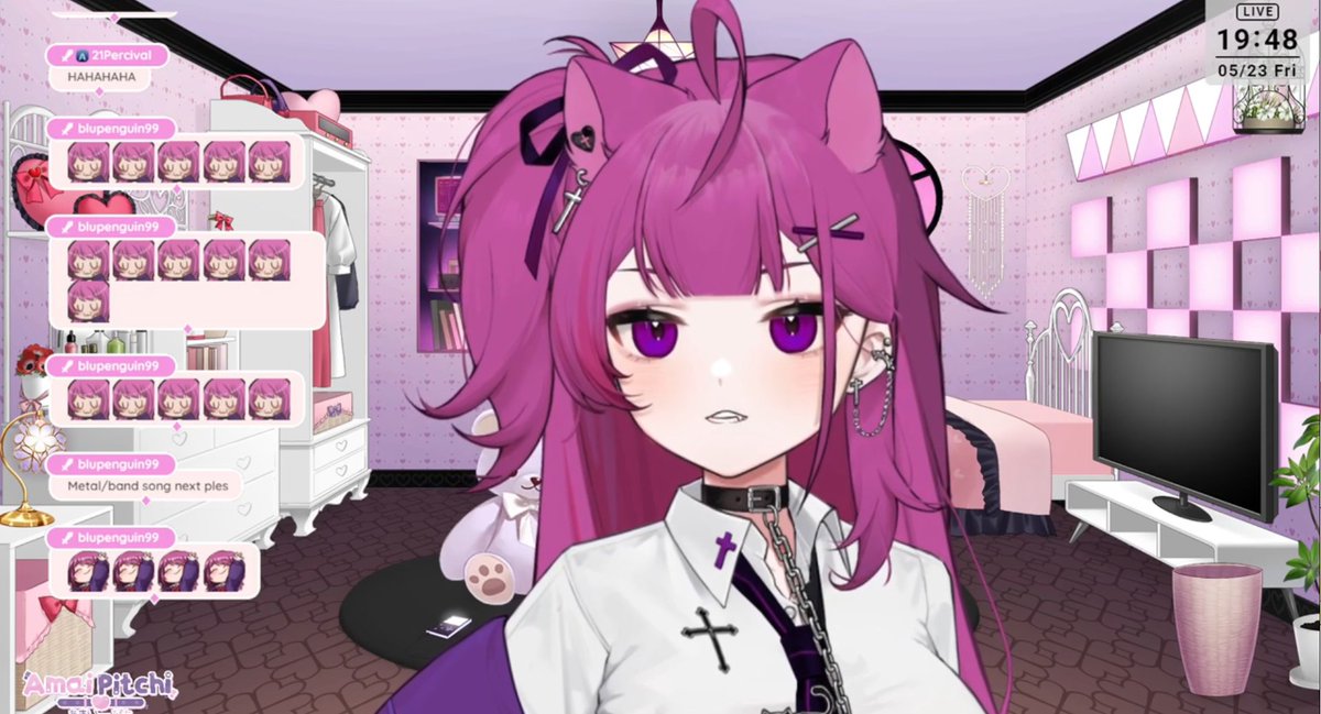 AmaiPitchi's tweet photo. thank you everyone for watching today's stream :3 and thank you for staying for my spontaneous karaoke! a little bit scuff but I hope you guys had fun as much as i did! ❤️❤️ See you next time! 

#Vtuber https://t.co/g7k5WJELNT