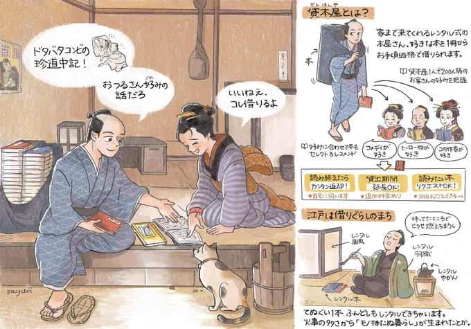 江戸の読書文化
「貸本屋」が大人気でした(再掲) 