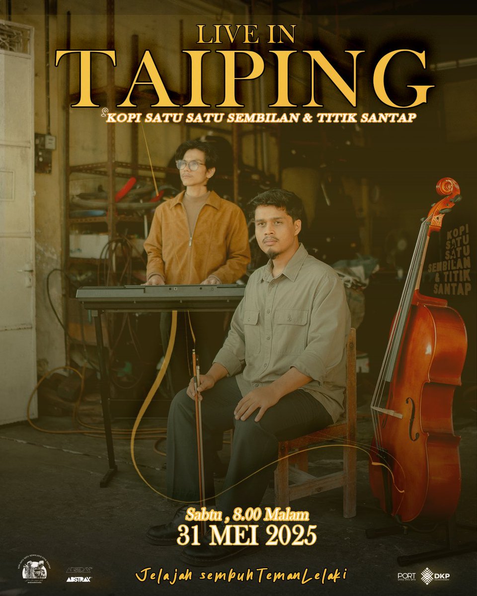 Teman Lelaki Live in Taiping!

Bertempat di Kopi Satu Satu Sembilan &amp; Titik Santap.

31 Mei 2025 | Sabtu | 8.00 malam

Jom #JelajahSembuh bersama kami!