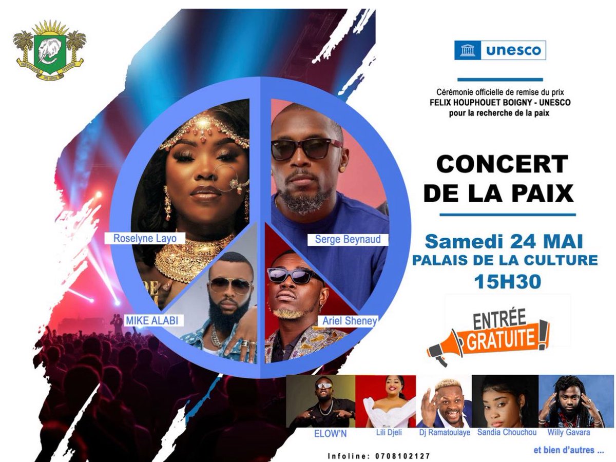 AVEC  <a href="/UnescoCIV/">UNESCO Côte d’Ivoire</a> 
#Paix #Paix et #Paix
#Gouvci