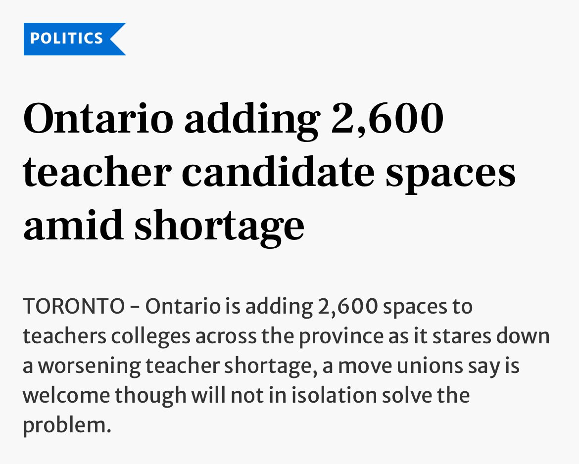#ONpoli 

Hold up - Doug Ford is forcing the TDSB to fire a bunch of teachers with his $58M cut… but then spending millions because we don’t have enough teachers?

Make it make sense!!!