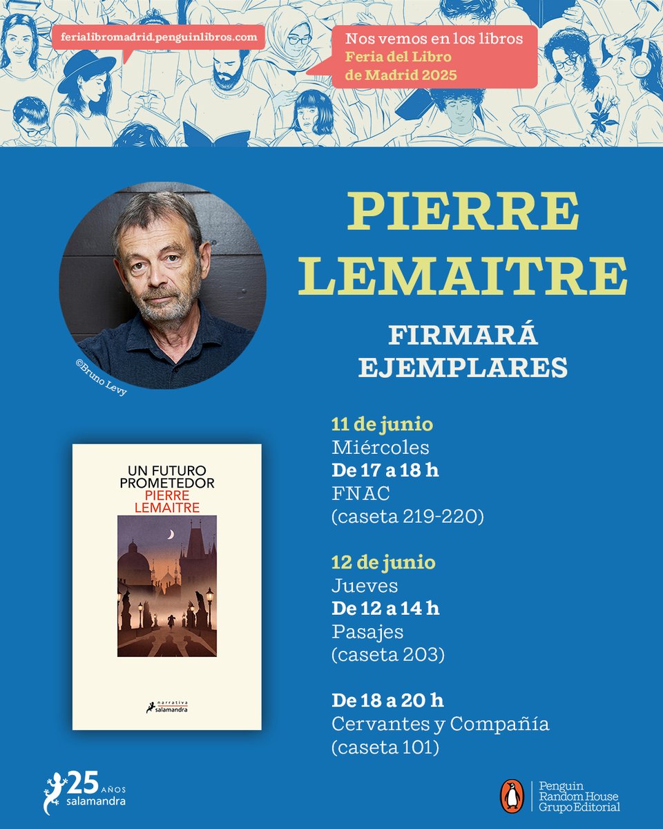 Ediciones Salamandra (@salamandraed) on Twitter photo <a href="/FLMadrid/">Feria del Libro de Madrid</a> <a href="/Bernard_Minier/">Bernard Minier</a> <a href="/Miraguano/">Librería Miraguano.</a> <a href="/CervantesyCia/">Cervantes y Compañía</a> <a href="/mikeliturriaga/">Mikel López Iturriaga🏳️🌈</a> <a href="/apuntolibreria/">Apunto</a> <a href="/retirodeletras/">El Retiro de las Letras</a> <a href="/jcggolf/">Juan Carlos Galindo</a> <a href="/LIBRERAANTONIO1/">LIBRERÍA ANTONIO MACHADO</a> <a href="/LibreriaReno/">Librería Reno</a> <a href="/sintarima/">Sin Tarima Libros</a> <a href="/PierLemaitre/">Pierre Lemaitre</a>: 11/06 <a href="/Fnac_ESP/">Fnac España</a>, 12/06 <a href="/PasajesLibreria/">Pasajes Librería Internacional</a> y <a href="/CervantesyCia/">Cervantes y Compañía</a>. <a href="/FLMadrid/">Feria del Libro de Madrid</a> <a href="/Bernard_Minier/">Bernard Minier</a> <a href="/Miraguano/">Librería Miraguano.</a> <a href="/CervantesyCia/">Cervantes y Compañía</a> <a href="/mikeliturriaga/">Mikel López Iturriaga🏳️🌈</a> <a href="/apuntolibreria/">Apunto</a> <a href="/retirodeletras/">El Retiro de las Letras</a> <a href="/jcggolf/">Juan Carlos Galindo</a> <a href="/LIBRERAANTONIO1/">LIBRERÍA ANTONIO MACHADO</a> <a href="/LibreriaReno/">Librería Reno</a> <a href="/sintarima/">Sin Tarima Libros</a> <a href="/PierLemaitre/">Pierre Lemaitre</a>: 11/06 <a href="/Fnac_ESP/">Fnac España</a>, 12/06 <a href="/PasajesLibreria/">Pasajes Librería Internacional</a> y <a href="/CervantesyCia/">Cervantes y Compañía</a>.