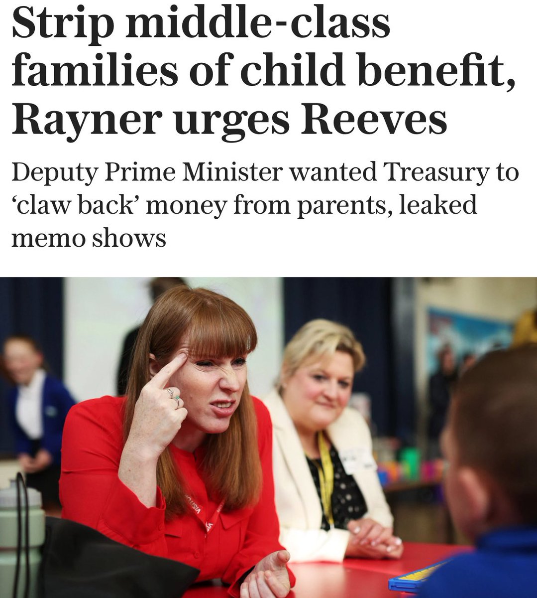 AaronBastani's tweet photo. Lowering the child benefit threshold would be insane. Personally, if we lost that and 16 hours free childcare at 9 months, having anymore kids would be close to impossible. 

The middle class pay taxes, they should be looked after too. Otherwise whole system loses consent. https://t.co/NU6RTx4y9x